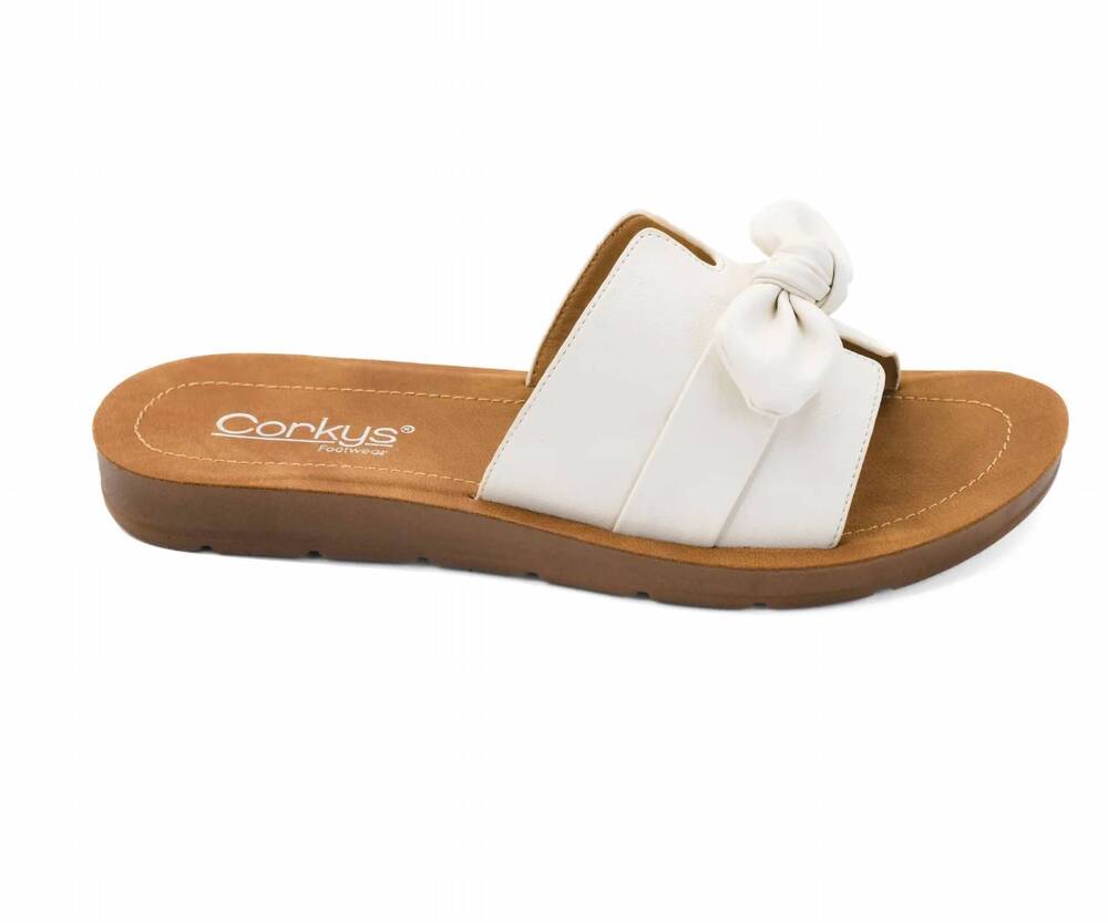 NEW CORKYS FOOTWEAR women's too cute sandals in ivory